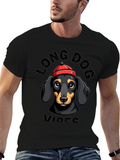 Long Dog Vibes T-Shirt Dachshund Graphic Tee