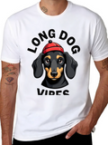 Long Dog Vibes T-Shirt Dachshund Graphic Tee
