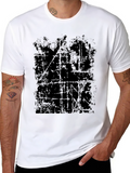 Distressed Graphic Black T-Shirt