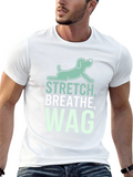 Stretch Breathe Wag Black T-Shirt