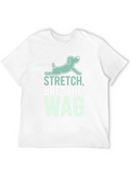 Stretch Breathe Wag Black T-Shirt
