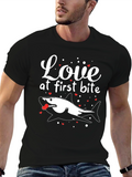 Love at First Bite Valentines Shark T-Shirt