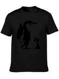 Dragon & Boy Graphic Tee - Black