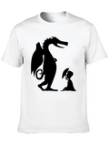 Dragon & Boy Graphic Tee - Black