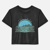 Mountain Landscape Illustration with the Quote