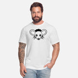 Mouse Looks out of a Wall Hole Cute Funny Comic