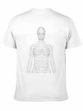 Abstract Figure Graphic T-Shirt - Modern Style