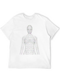 Abstract Figure Graphic T-Shirt - Modern Style