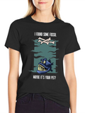 Fossil Fish T-Shirt:  Humorous Pet Design