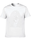 Retro Microphone T-Shirt - Music Lover Tee