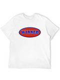 Winner Graphic Tee - Black Cotton Blend