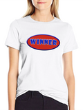 Winner Graphic Tee - Black Cotton Blend