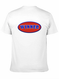 Winner Graphic Tee - Black Cotton Blend