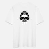 Music Head, skull, boombox, streetwear