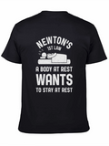 Newtons First Law Funny Physics T-Shirt