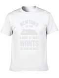 Newtons First Law Funny Physics T-Shirt