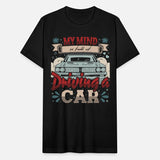 My mind is full of driving a car