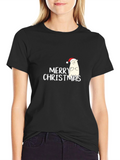 Merry Christmas Polar Bear Graphic Tee