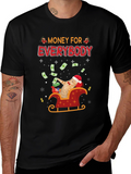 Money For Everybody Funny Cat Christmas T-Shirt
