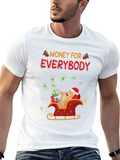 Money For Everybody Funny Cat Christmas T-Shirt
