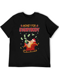 Money For Everybody Funny Cat Christmas T-Shirt
