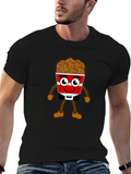 Cartoon Chicken Bucket T-Shirt