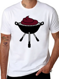BBQ Grill Graphic Tee - Black T-Shirt