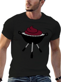 BBQ Grill Graphic Tee - Black T-Shirt