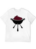 BBQ Grill Graphic Tee - Black T-Shirt