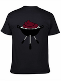 BBQ Grill Graphic Tee - Black T-Shirt