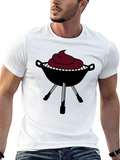 BBQ Grill Graphic Tee - Black T-Shirt