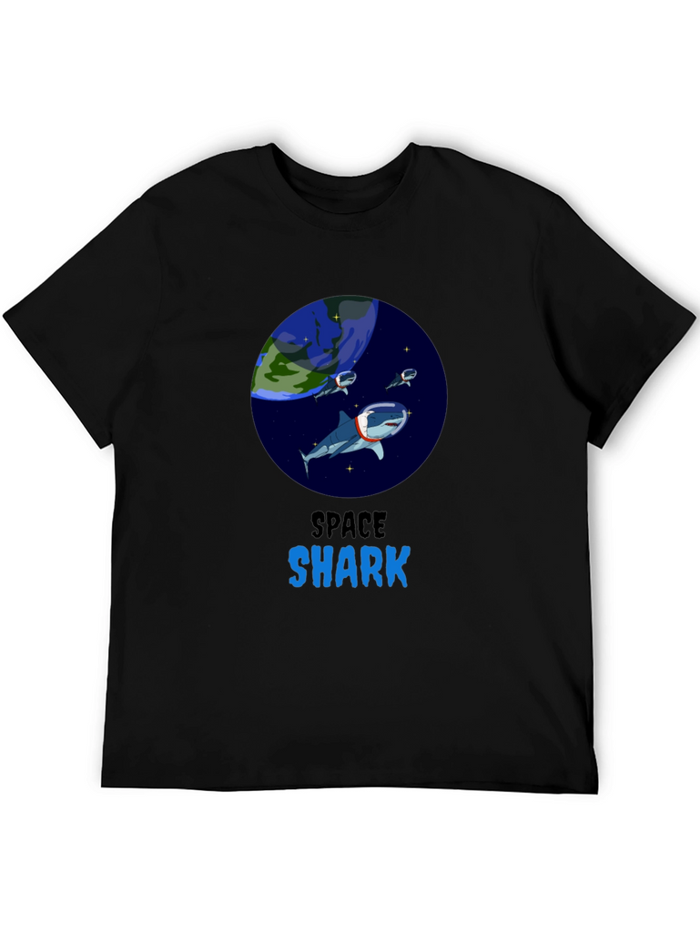 Space Shark Graphic T-Shirt