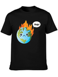 Distressed Earth Graphic T-Shirt