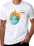 Distressed Earth Graphic T-Shirt