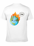 Distressed Earth Graphic T-Shirt