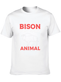 Bison Spirit Animal Black T-Shirt