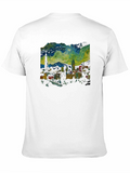 Starry Night Cityscape Graphic Tee
