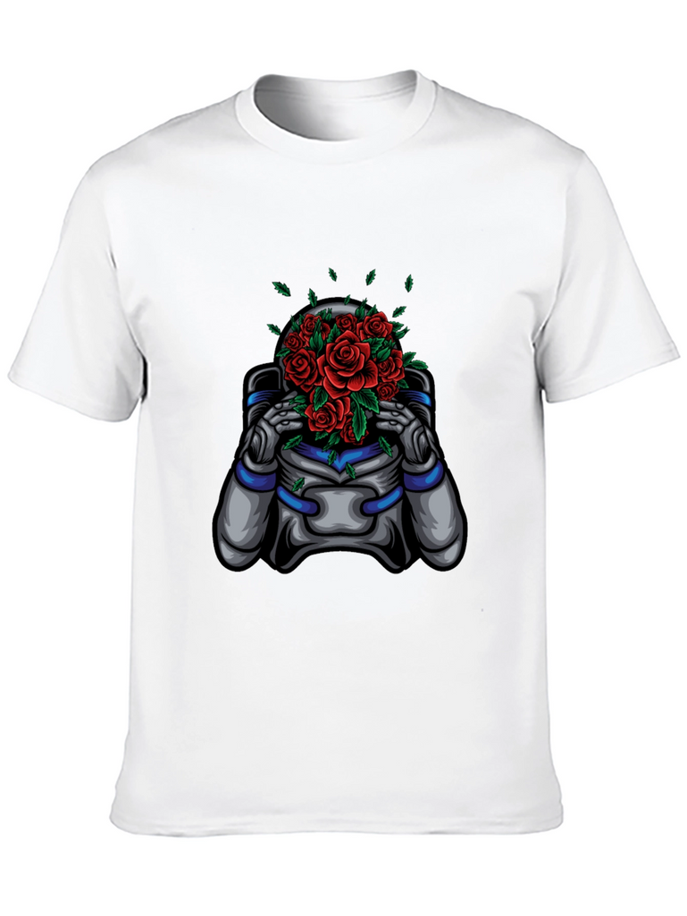 Astronaut Roses Graphic T-Shirt