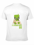 Alien & Cat UFO Humor T-Shirt