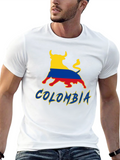 Colombia Bull T-Shirt - Mens Black Tee