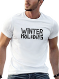 Winter Holidays Black Graphic Tee