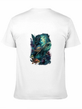 Mystical Mermaid & Turtle Graphic T-Shirt