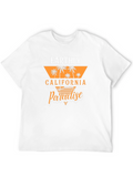 Earthly California Beach Paradise Black T-Shirt