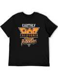 Earthly California Beach Paradise Black T-Shirt