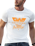 Earthly California Beach Paradise Black T-Shirt
