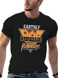 Earthly California Beach Paradise Black T-Shirt