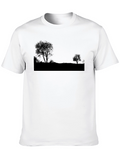 Silhouette Tree Graphic T-Shirt - Casual Wear