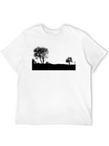 Silhouette Tree Graphic T-Shirt - Casual Wear