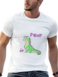 Dino Jr. Rawr Black Graphic Tee