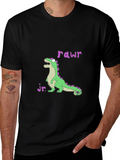 Dino Jr. Rawr Black Graphic Tee